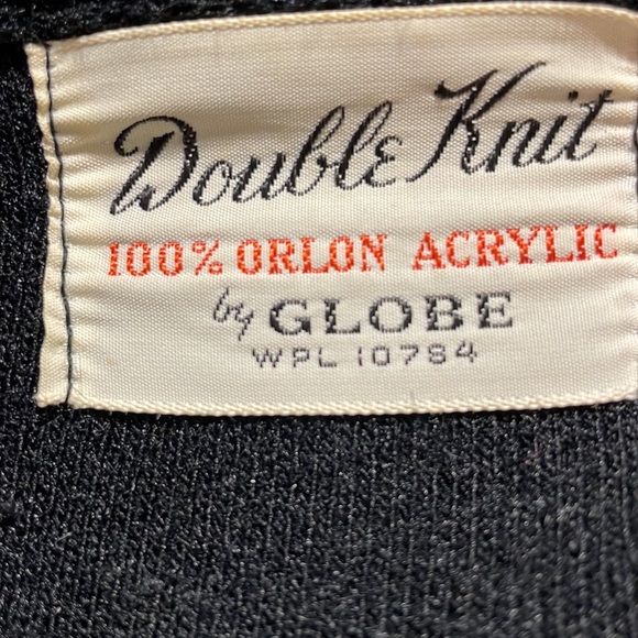 VTG 60s Chinese coin sweater set black keyhole small - Picture 2 of 7